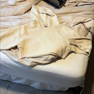 Kerisma Cream Hooded Sweater